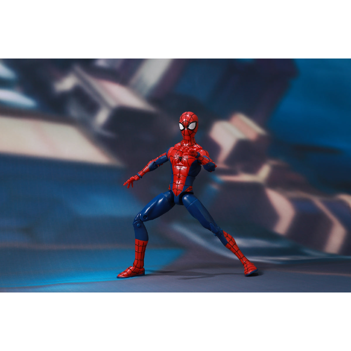 Classic Spiderman Combat Figure with Integrated Light Base - Mô hình Người Nhện chiến đấu đế đèn LED - ZD TOYS 1606-15