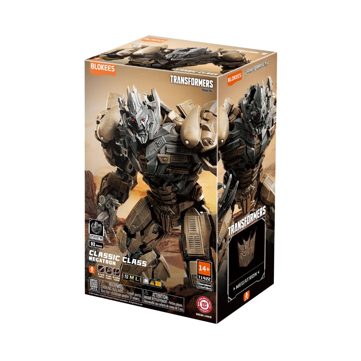 Đồ Chơi Mô Hình Transformers Classic Class Người Máy Megatron BLOKEES 71422