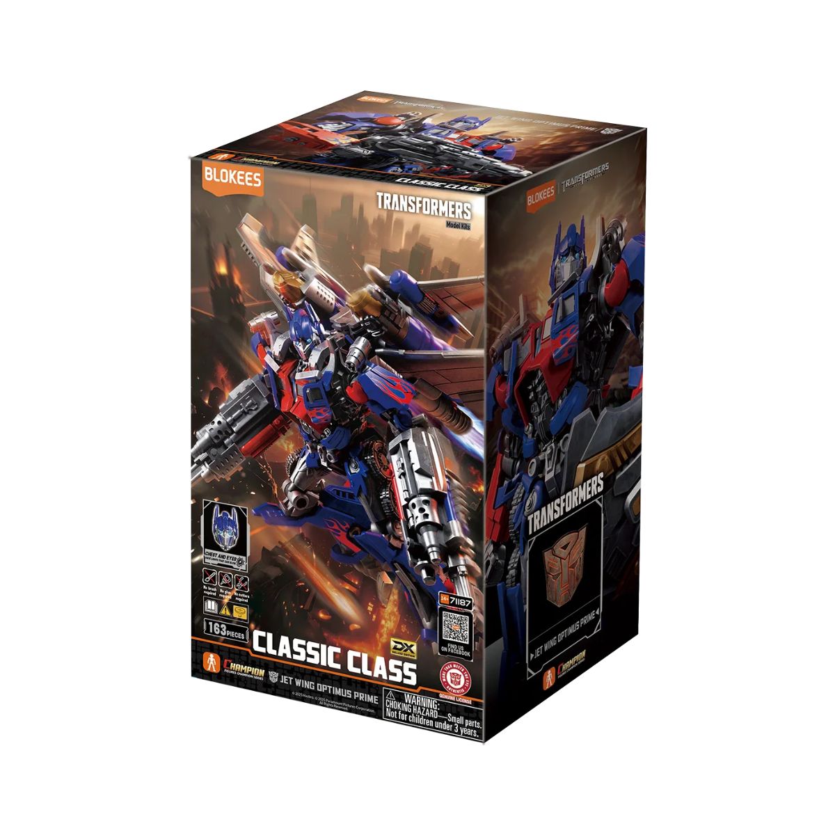 Đồ Chơi Mô Hình Transformers Classic Class Người Máy Optimus Prime Jet Wing BLOKEES 71187