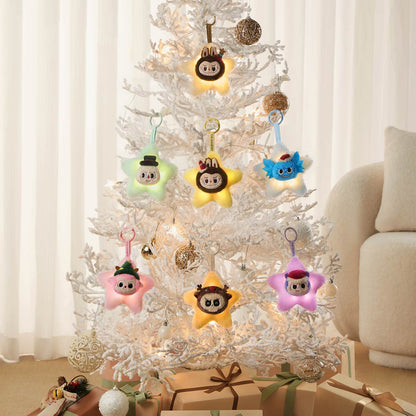 The Monsters Classic Series Sparkly Plush Pendant - Móc khóa bông phát sáng Labubu - POP MART