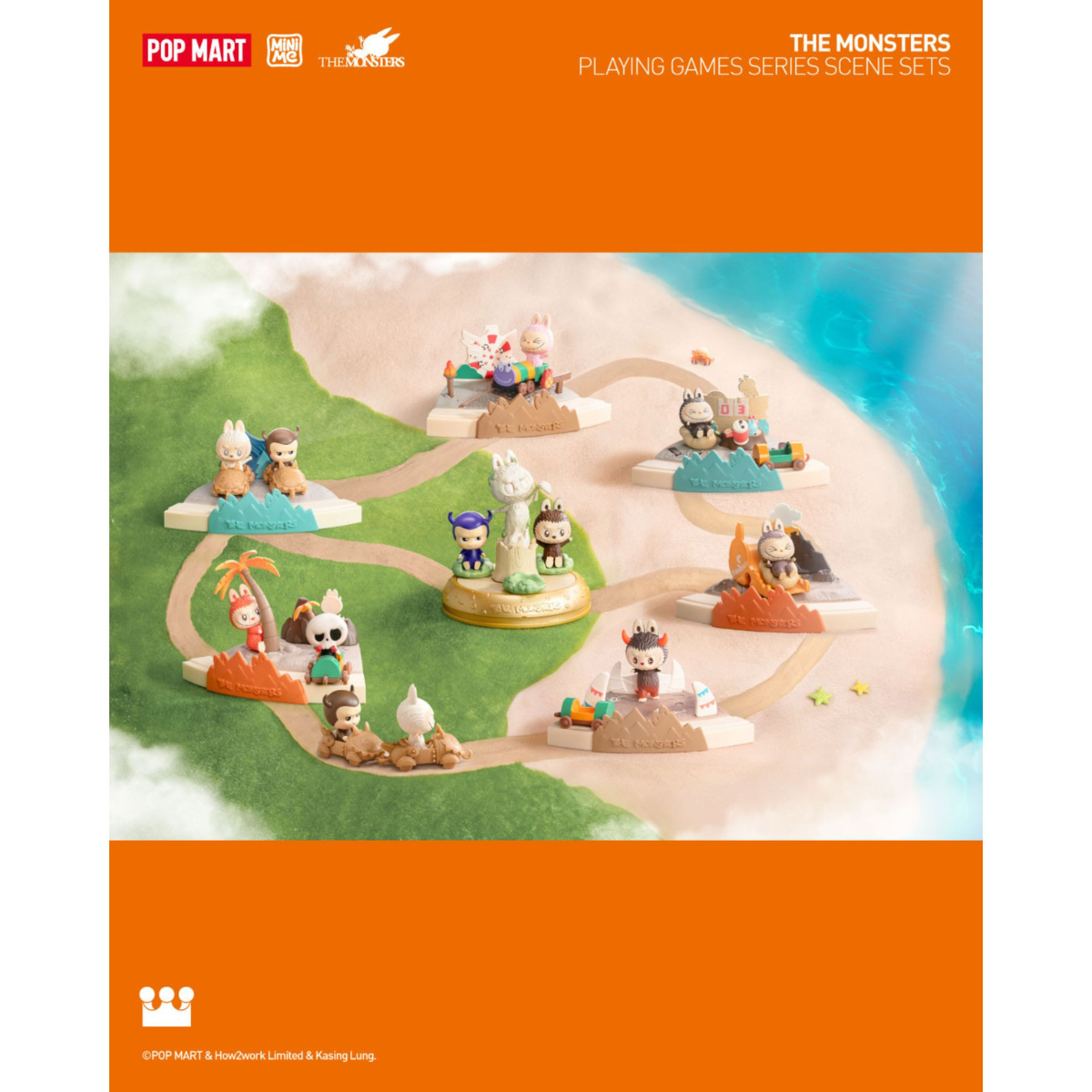 The Monsters Playing Games Series Scene Sets - Mô hình Blind Box Labubu - POP MART
