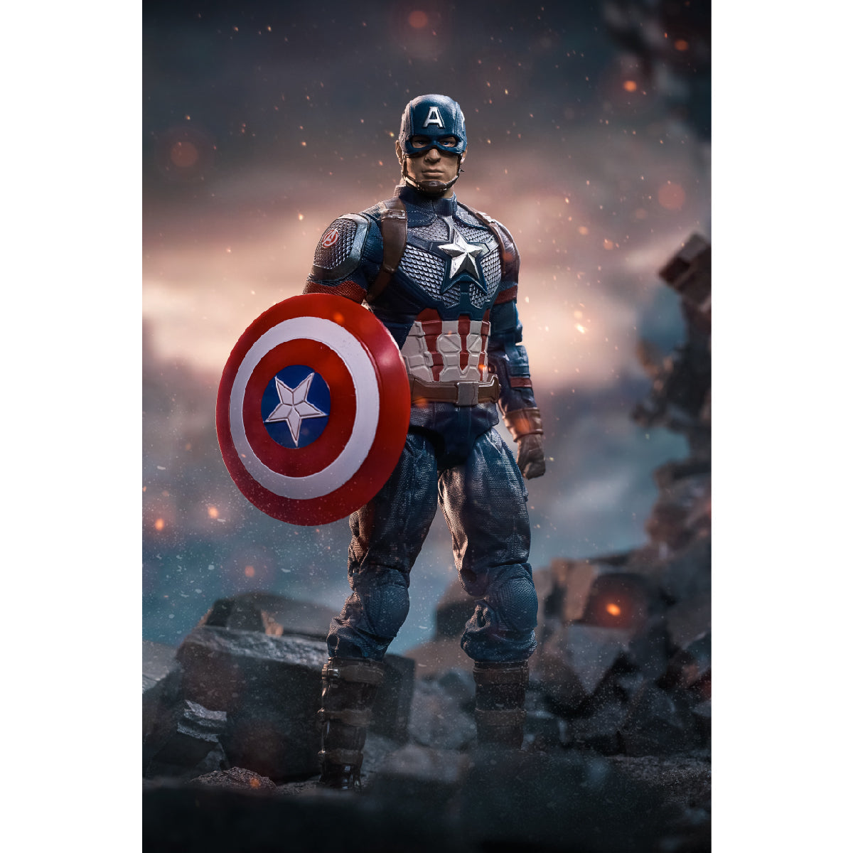 Captain America 7 Inch Standard Model - Mô hình siêu anh hùng Avengers - ZD TOYS 1608-03