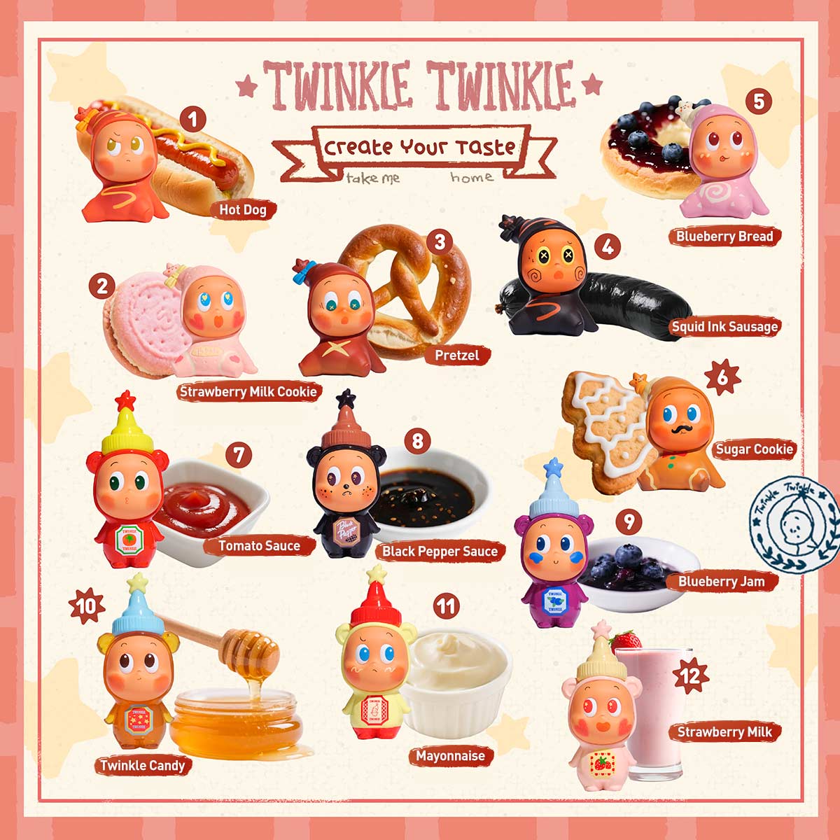 Đồ Chơi Mô Hình Twinkle Twinkle Create Your Taste Series Figures POP MART 6941313015012