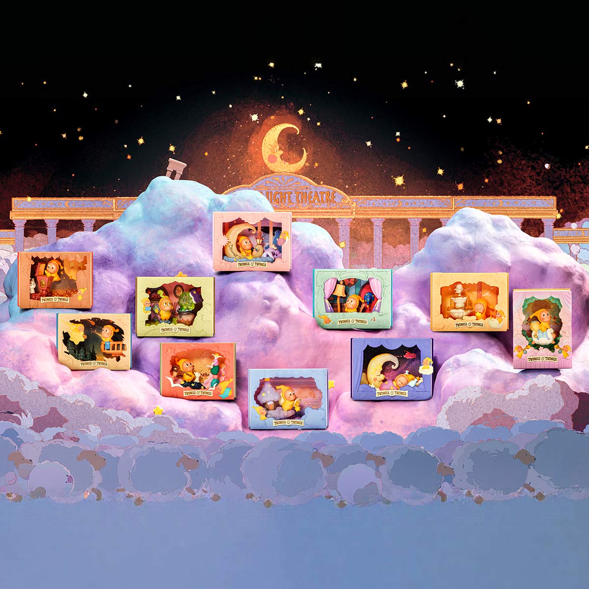 Twinkle Model Twinkle Light Up Series Scene Sets - Mô hình Blind Box phát sáng - POP MART