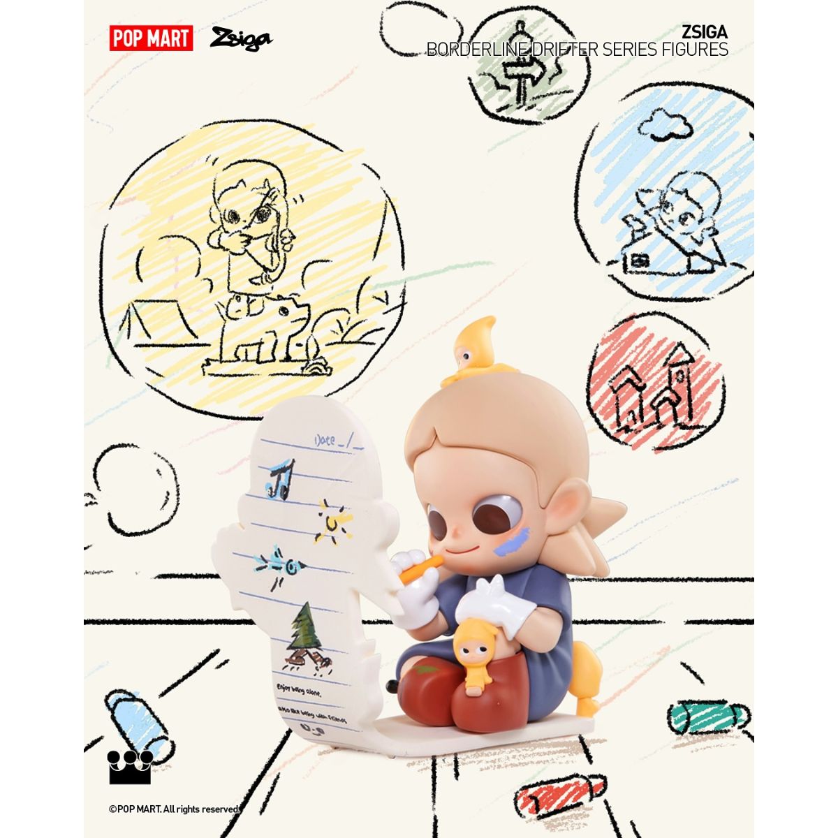 Zsiga Borderline Drifter Series Figures - Mô hình Blind Box - POP MART