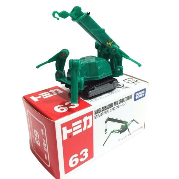 Tomica No. 63 Maeda Seisakusho Mini Crawler Crane