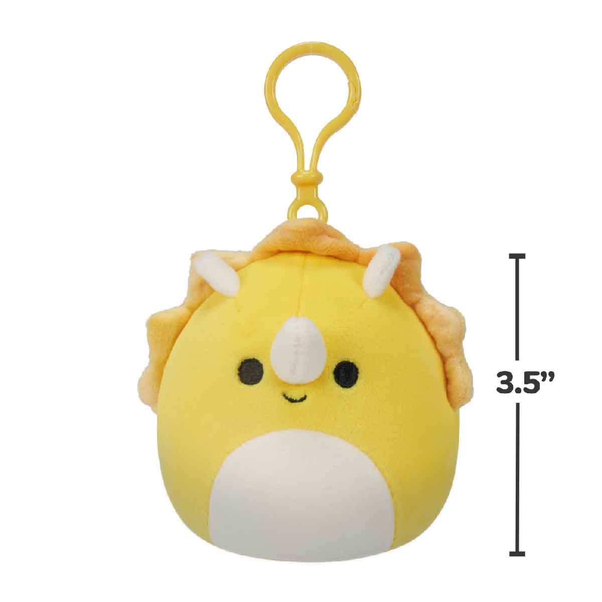 Lancaster - Yellow Triceratops SQUISHMALLOWS 3.5 Inch - Móc khóa nhồi bông - Squishmallows SQCP00216
