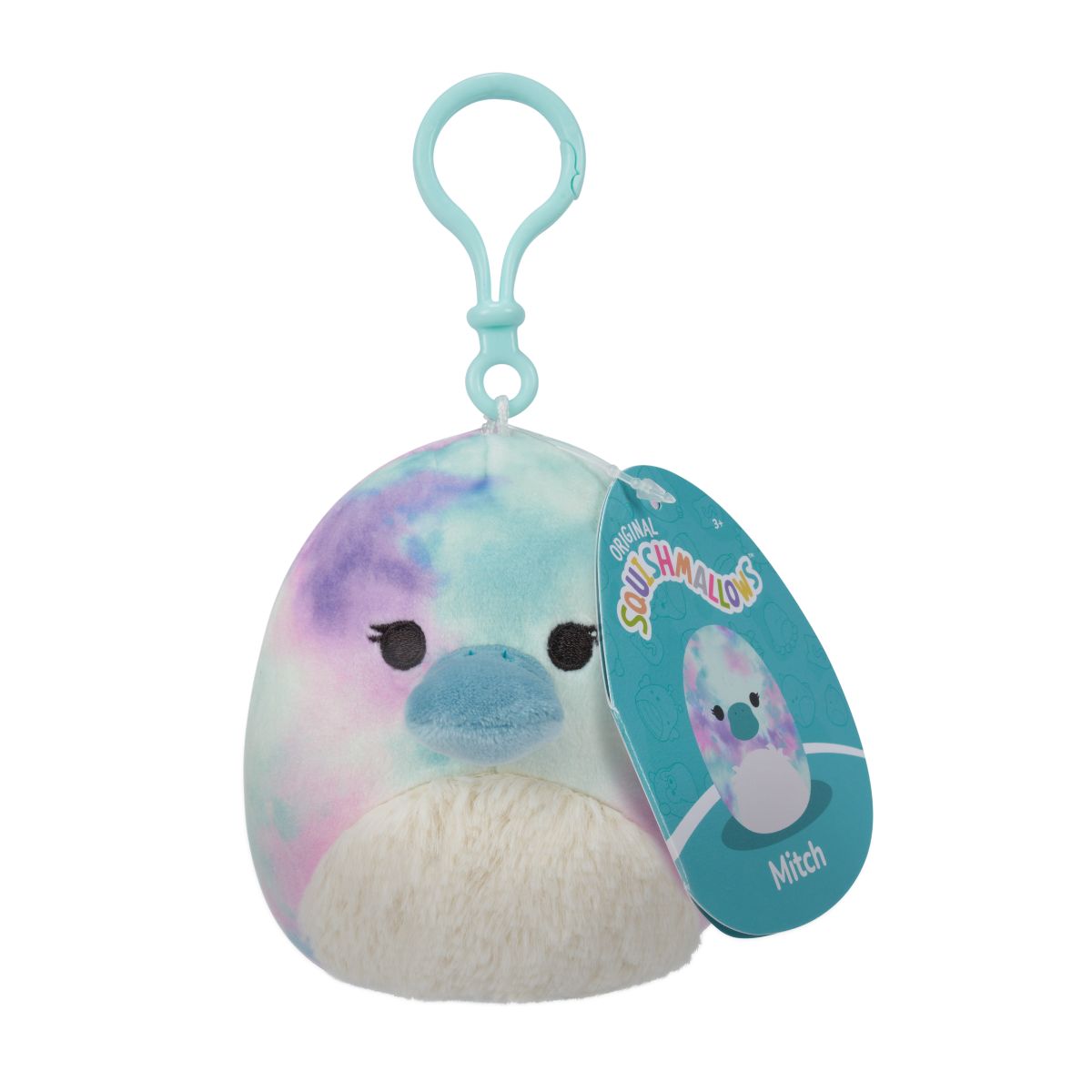3.5 Inch Mitch - White Belly SQUISHMALLOWS Keychain SQCP00215 - Móc khóa gấu bông - SQUISHMALLOWS
