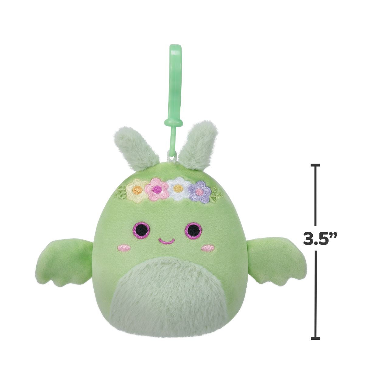 3.5 Inch Tove Keychain - Mint Green Mothman - Móc khóa gấu bông Squishmallows SQCP00217