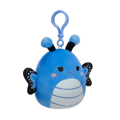 3.5 Inch Waverly - Blue Butterfly - Móc khóa nhồi bông Squishmallows SQCP00220