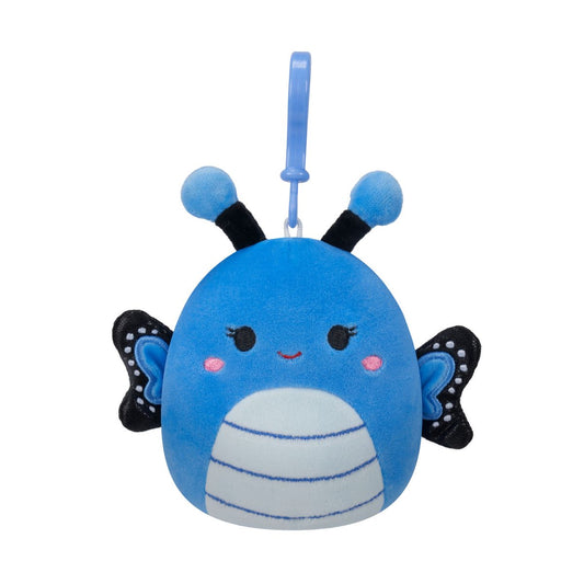 3.5 Inch Waverly - Blue Butterfly - Móc khóa nhồi bông Squishmallows SQCP00220