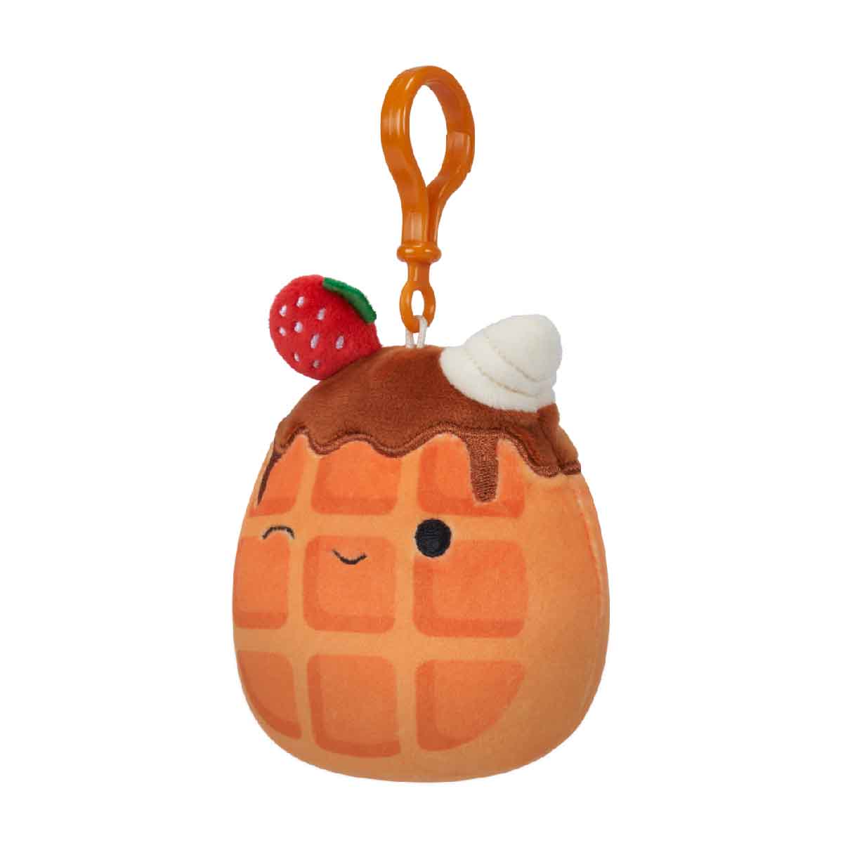 3.5 Inch Weaver Keychain - Waffle - Móc khóa bông - SQUISHMALLOWS SQCP00219
