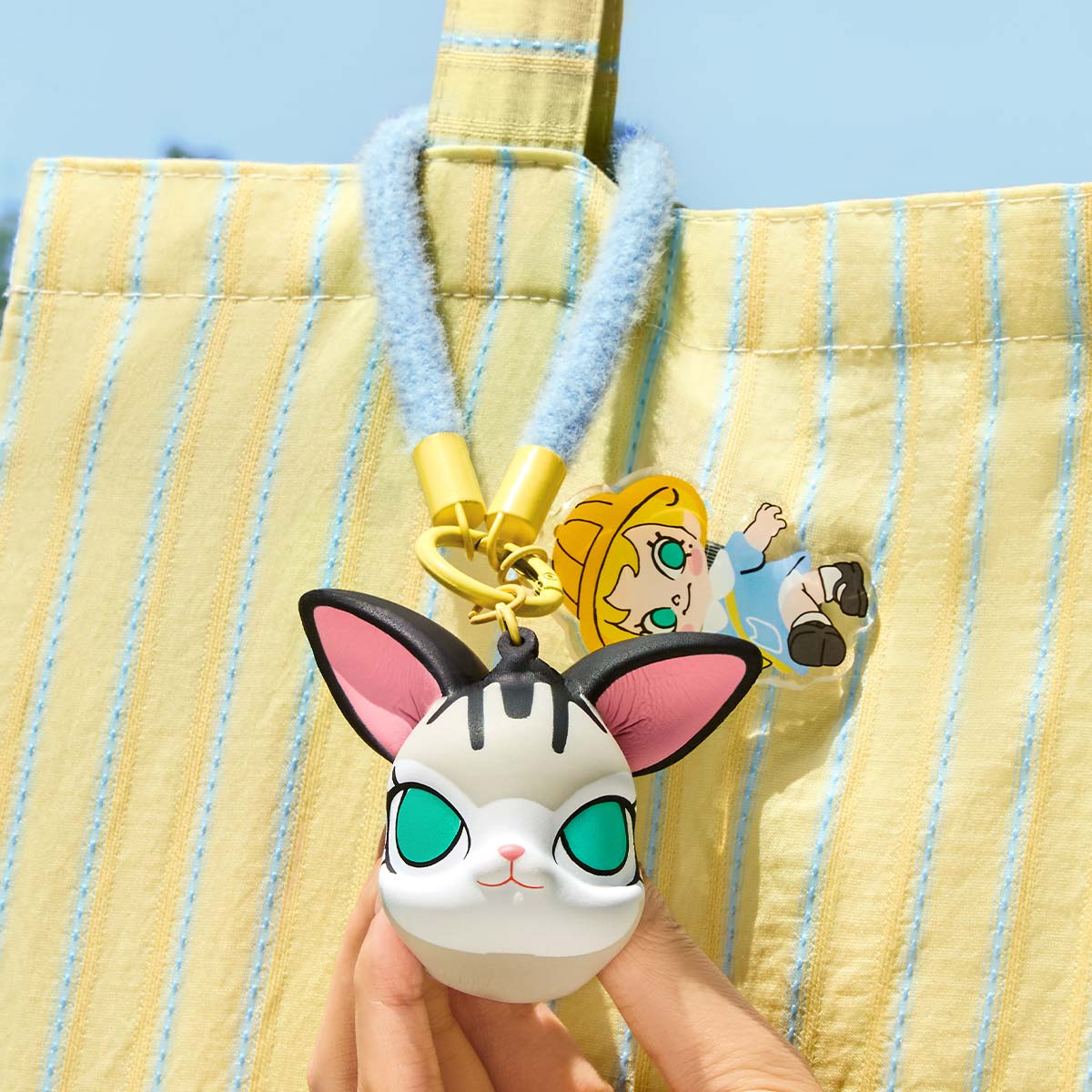 Baby Molly & Baby Tabby Series Keychain-Squishy Charm - Móc khóa Blind Box - POP MART