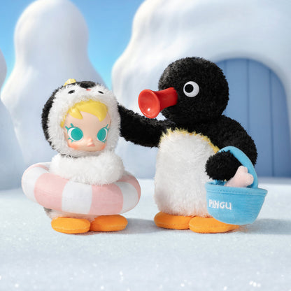 Baby Molly × Pingu Happy Fishing Series Keychain - Móc khóa Blind Box - POP MART