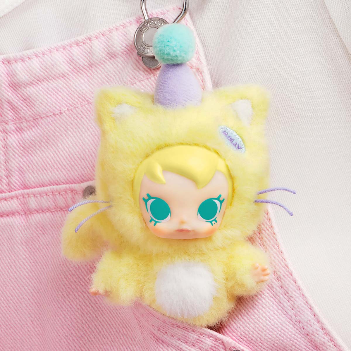 Baby Molly Pocket Friends Series keychain - Móc khóa Vinyl Plush Blind Box - POP MART