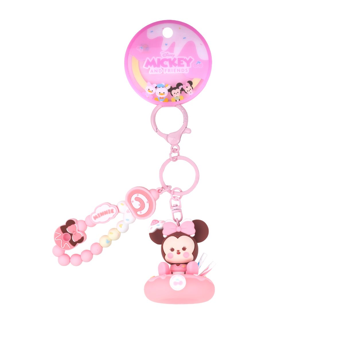Disney And Friends Donut Keychain_Minnie Mouse - Móc khóa hình bánh Donut - OTHER GIRL BRANDS
