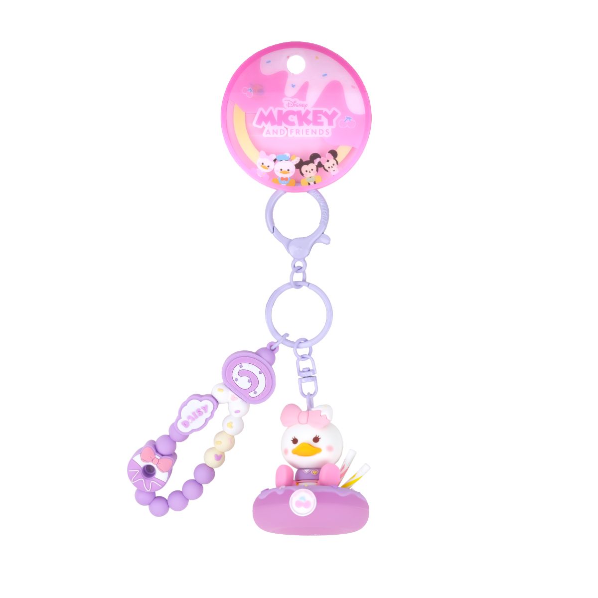 Disney And Friends Donut Keychain Daisy Duck - Móc khóa hình bánh Donut - OTHER GIRL BRANDS