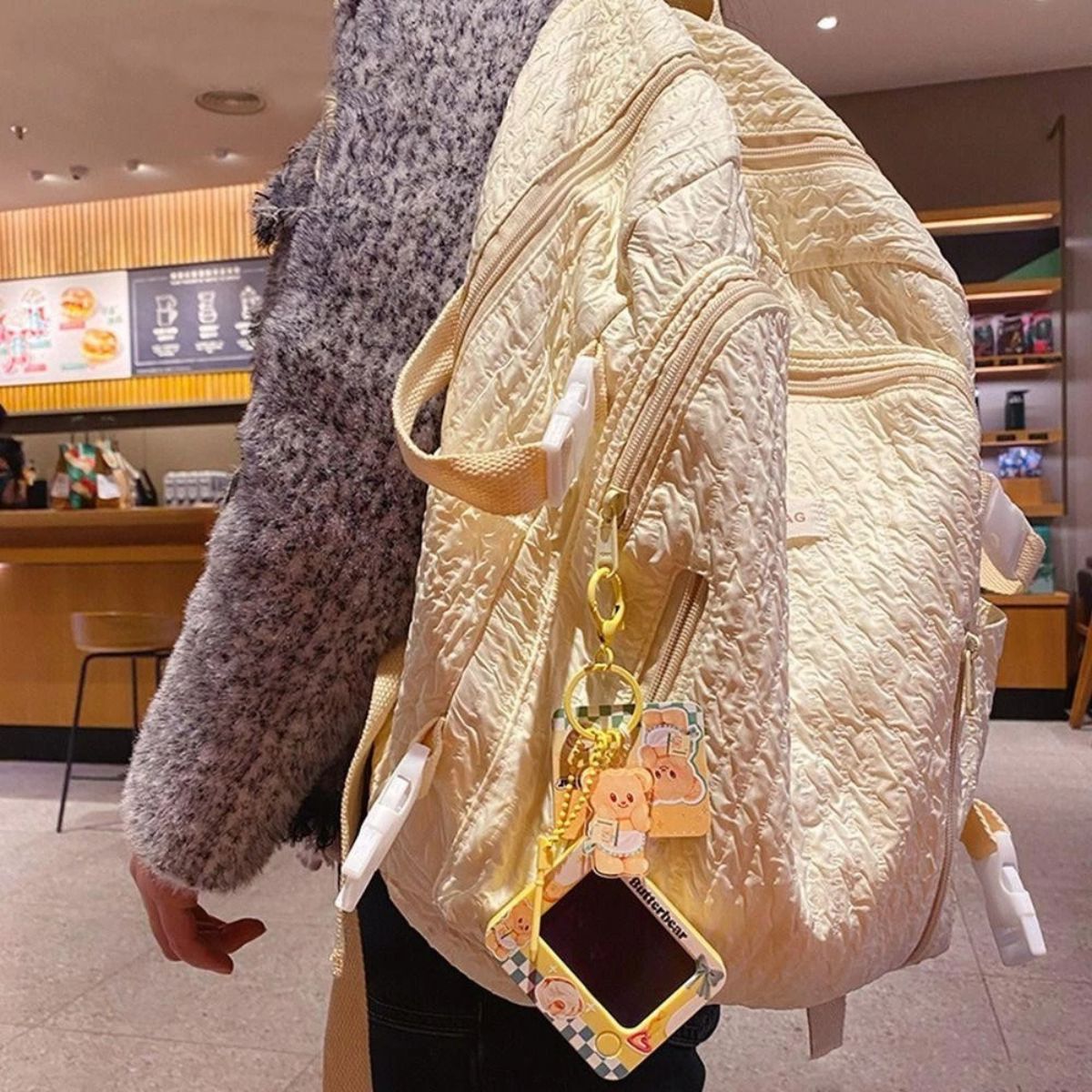 Butter Bear Keychain & Cute Drawing Board - Móc khóa kèm bảng vẽ mini - OTHER GIRL BRANDS YZ0762-01