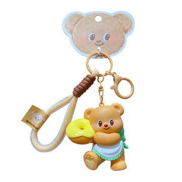 Butter Bear Donut Keychain - Móc khóa Gấu Bơ ôm bánh Donut - OTHER GIRL BRANDS YZ0675-01