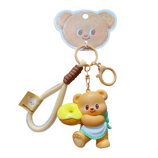Butter Bear Donut Keychain - Móc khóa Gấu Bơ ôm bánh Donut - OTHER GIRL BRANDS YZ0675-01