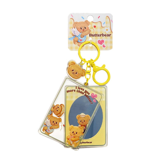 Butter Bear Keychain With Mirror - Móc khóa gấu Butter Bear có gương - OTHER GIRL BRANDS YZ0697-01