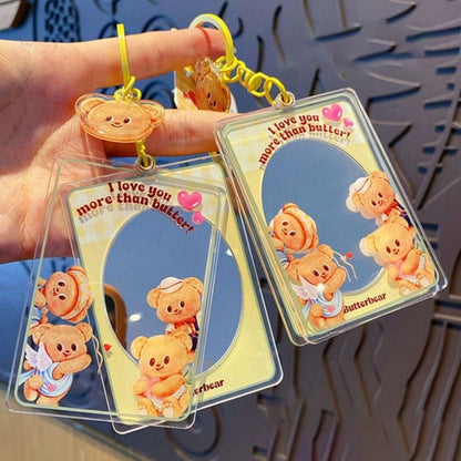 Butter Bear Keychain With Mirror - Móc khóa gấu Butter Bear có gương - OTHER GIRL BRANDS YZ0697-01