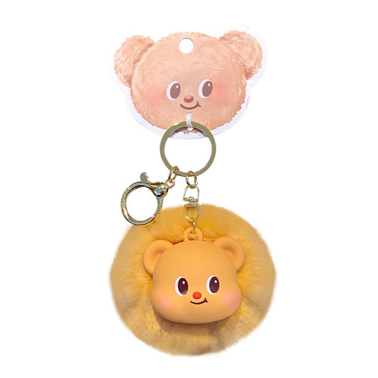 Butter Bear Soft Fur Keychain - Móc khóa gấu bông lông mềm - OTHER GIRL BRANDS YZ0696-01