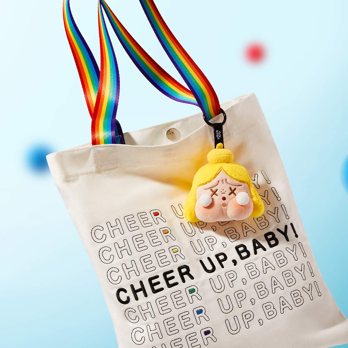 CryBaby Cheer Up, Baby! Series-Plush Pendant - Móc Khóa Gấu Bông Blind Box - POP MART