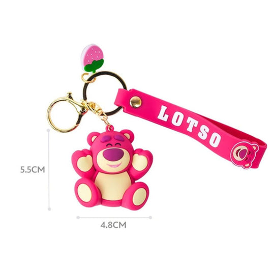 Lotso Strawberry Bear Keychain With Open Arms - Móc khóa Gấu Dâu Lotso - OTHER GIRL BRANDS STC119022-B - Hình ảnh sản phẩm