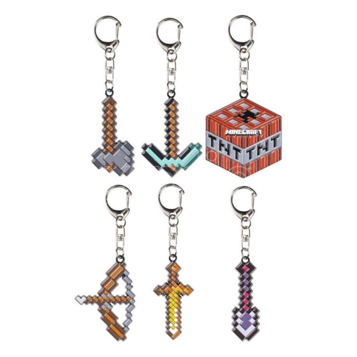 Minecraft Metal Keychain Model 1 - Móc khóa kim loại - MINECRAFT PMI MC6010