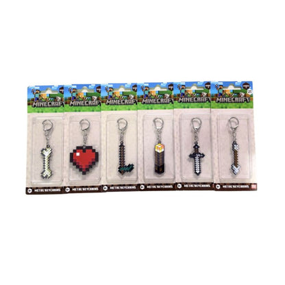 Minecraft Metal Keychain Series 2 Model 2 - Móc khóa kim loại hình Cái Cuốc (Hoe) - PMI MC6210