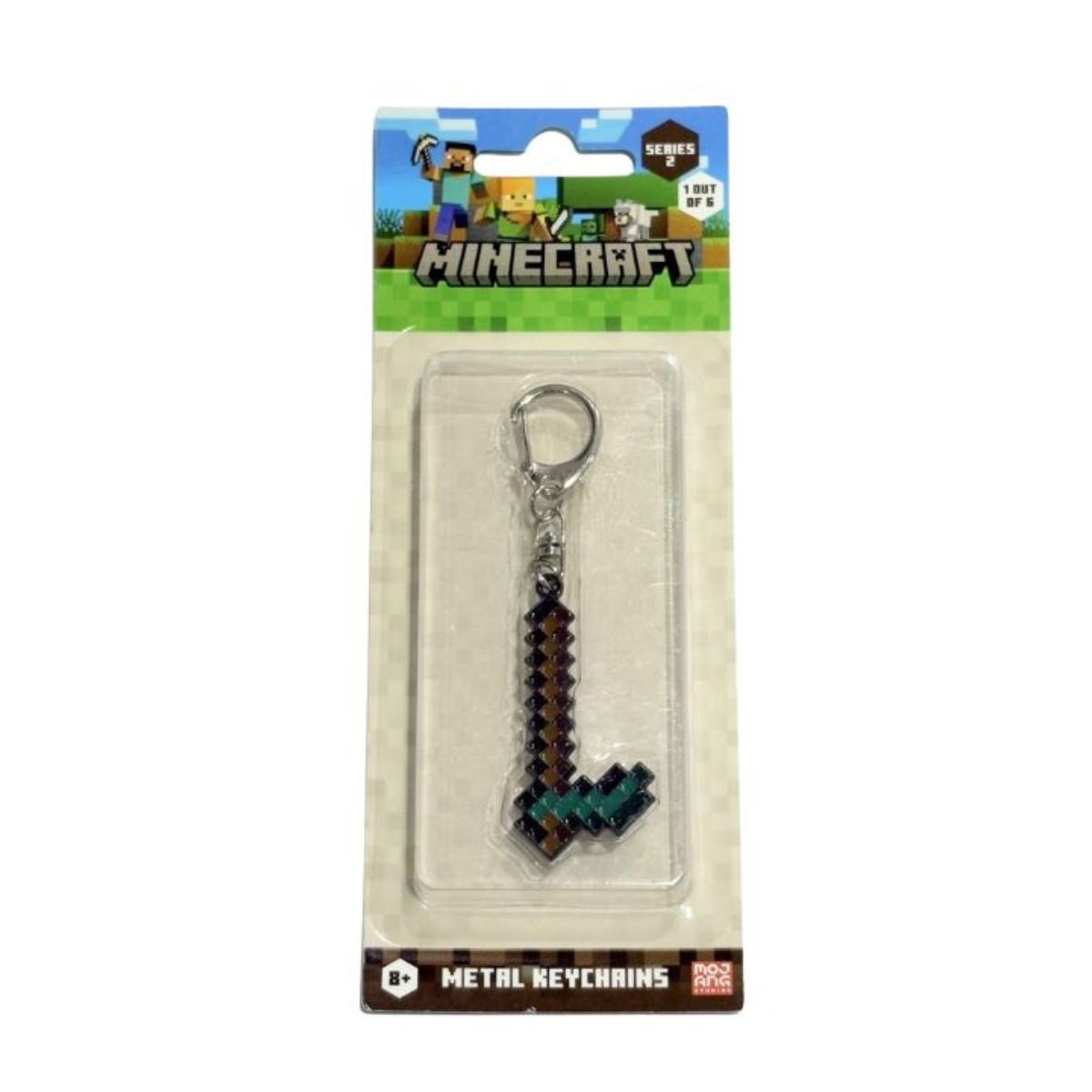 Minecraft Metal Keychain Series 2 Model 2 - Móc khóa kim loại hình Cái Cuốc (Hoe) - PMI MC6210