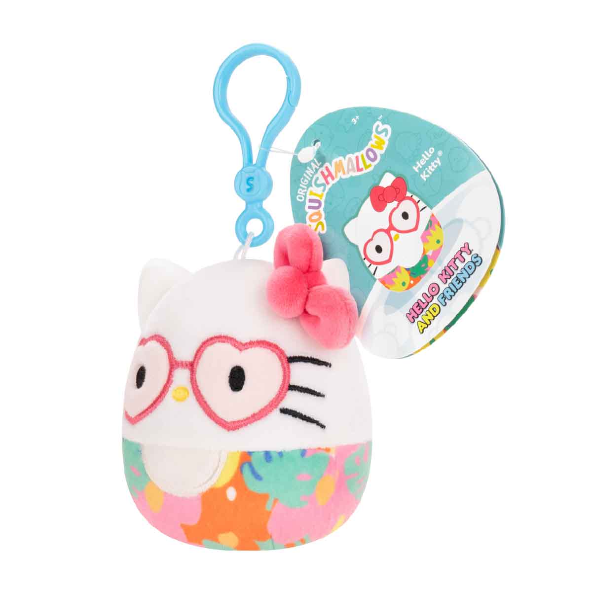 Hello Kitty SQUISHMALLOWS 3.5 Inch Plush Keychain SQSN00595 - Móc khóa gấu bông siêu mềm - Squishmallows
