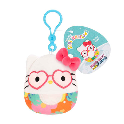 Hello Kitty SQUISHMALLOWS 3.5 Inch Plush Keychain SQSN00595 - Móc khóa gấu bông siêu mềm - Squishmallows