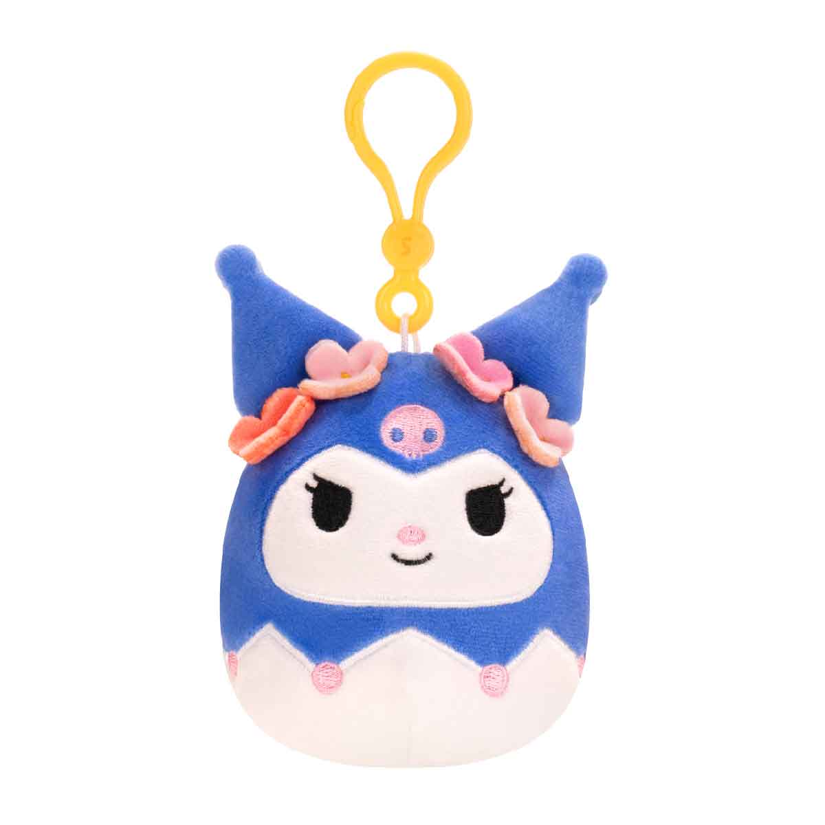 Kuromi SQUISHMALLOWS 3.5 Inch Plush Keychain Toy SQSN00599 - Móc khóa nhồi bông Sanrio - SQUISHMALLOWS