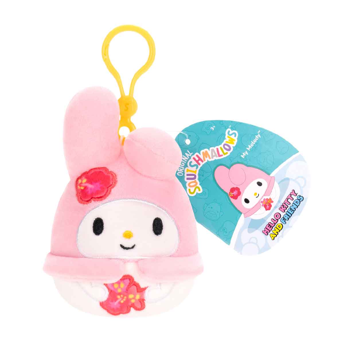 My Melody SQUISHMALLOWS 3.5 Inch Plush Keychain - Móc khóa gấu bông - SQSN00596