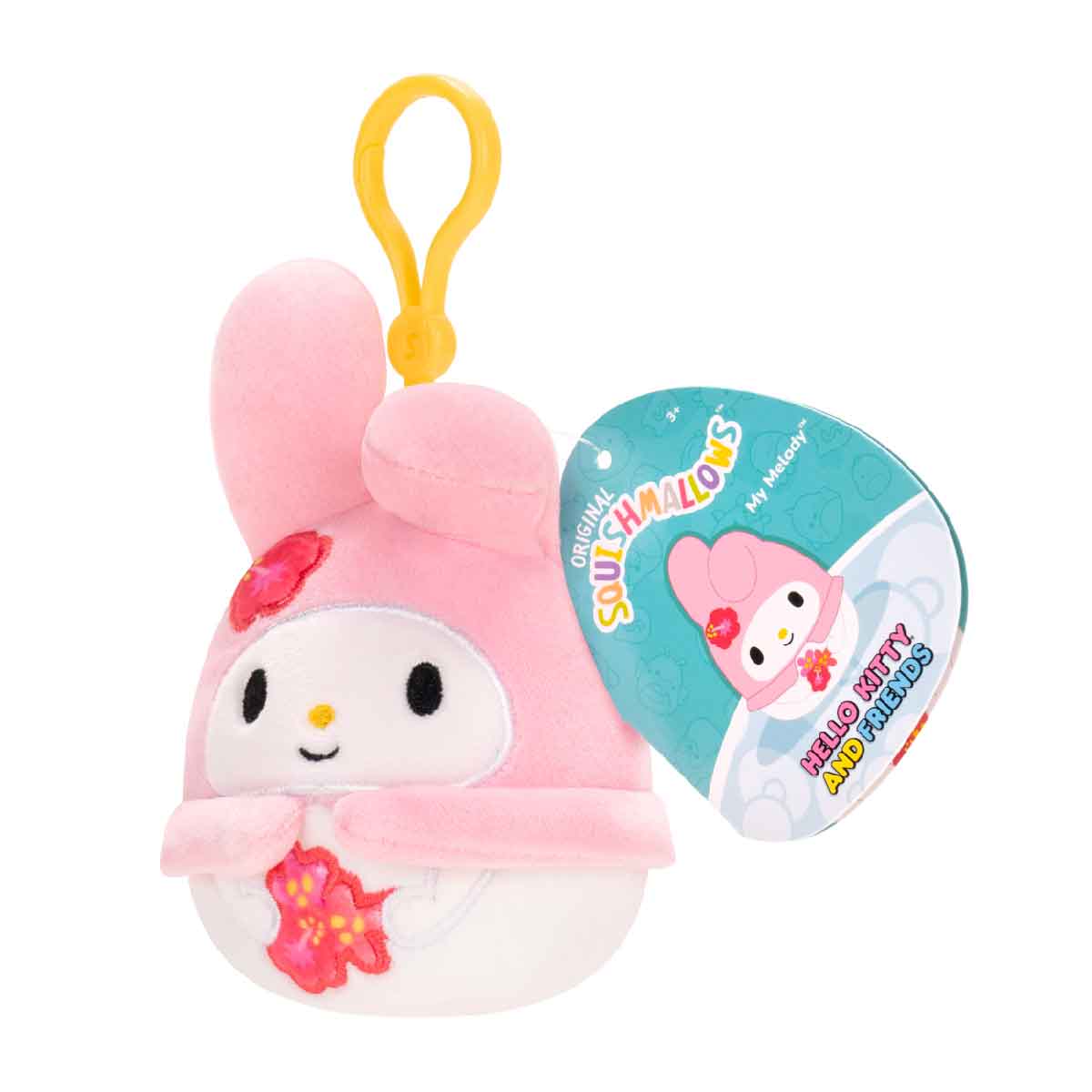 My Melody SQUISHMALLOWS 3.5 Inch Plush Keychain - Móc khóa gấu bông - SQSN00596