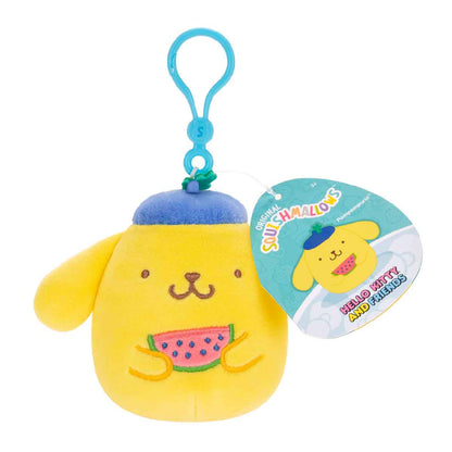 Squishmallows 3.5 Inch Pompompurin - Móc khóa nhồi bông - SQUISHMALLOWS SQSN00598