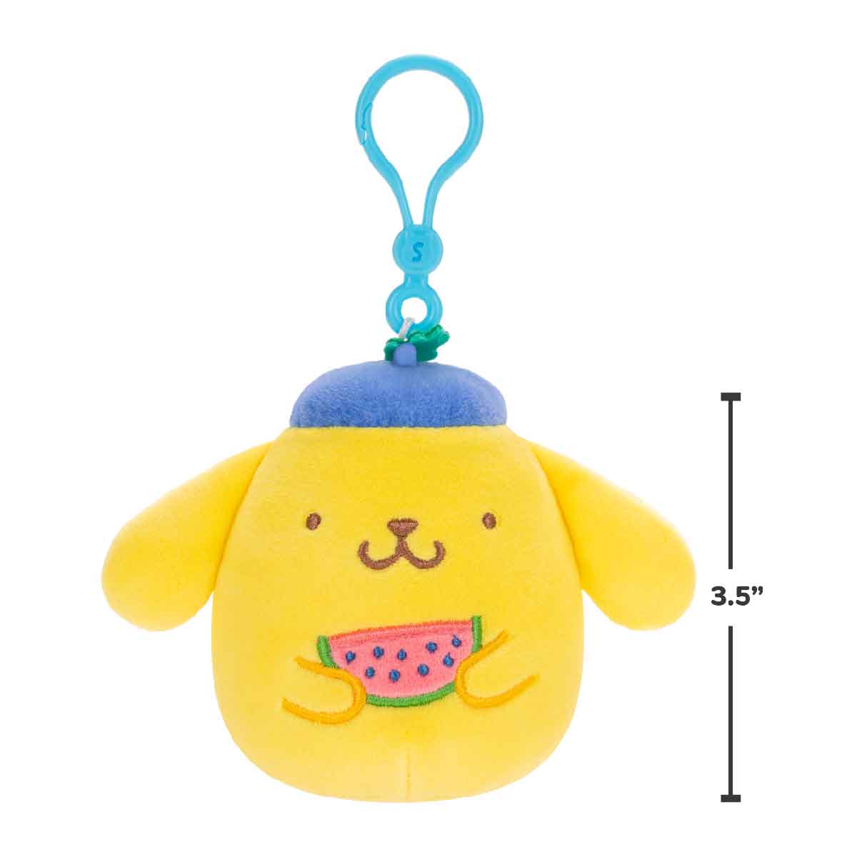 Squishmallows 3.5 Inch Pompompurin - Móc khóa nhồi bông - SQUISHMALLOWS SQSN00598