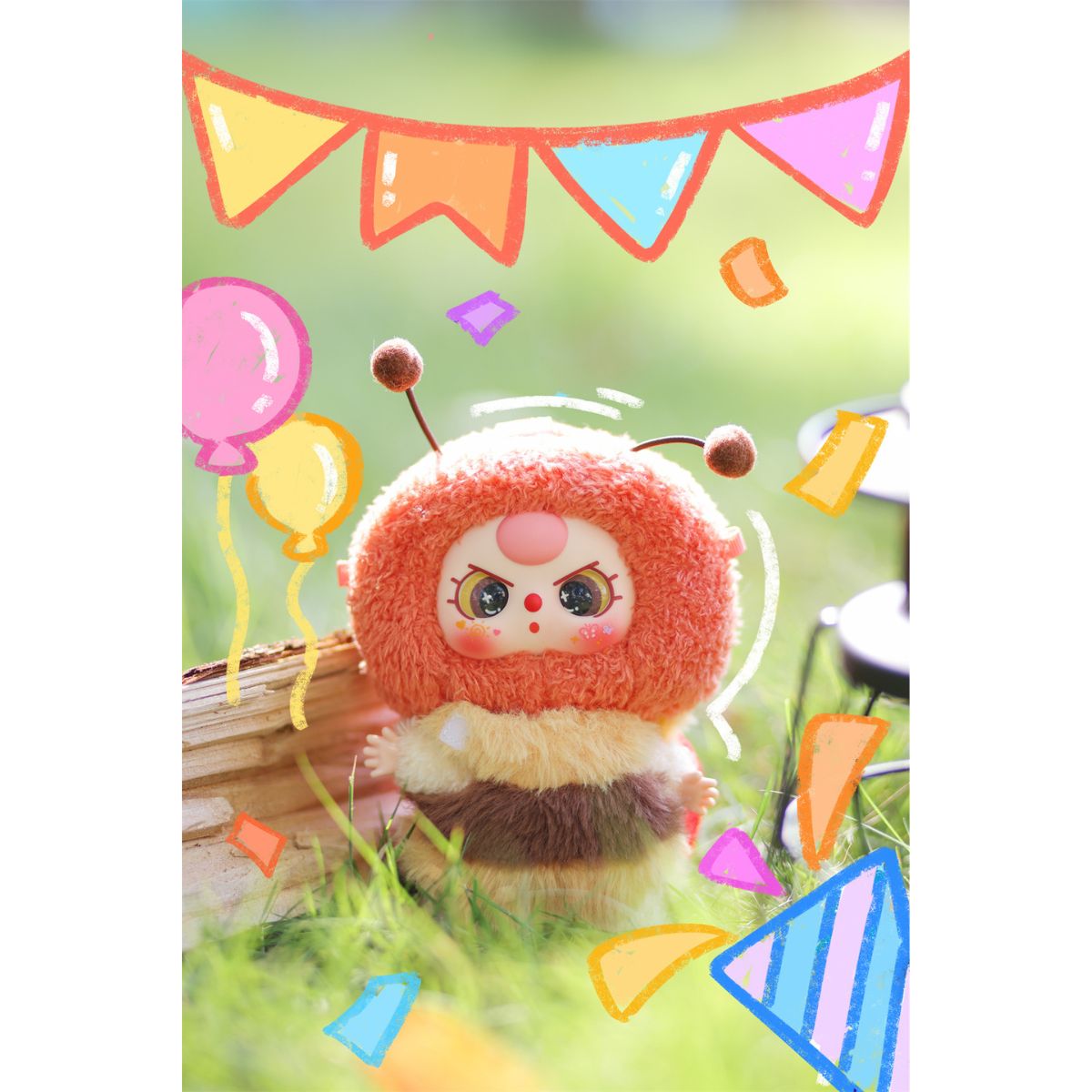 Babythree Little Elf Plush Toy Keychain DPL4301 - Móc khóa gấu bông Blind Box - Babythree