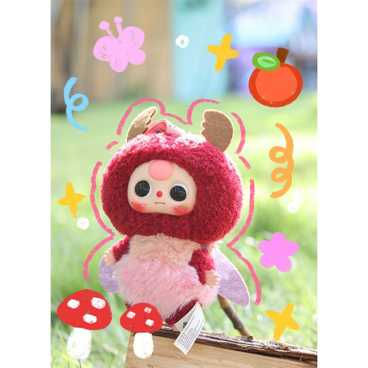 Babythree Little Elf Plush Toy Keychain DPL4301 - Móc khóa gấu bông Blind Box - Babythree