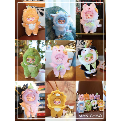 Manchao Naughty Buddy Plush Toy Keychain MC560363 - Móc khóa nhồi bông Blind Box - Manchao