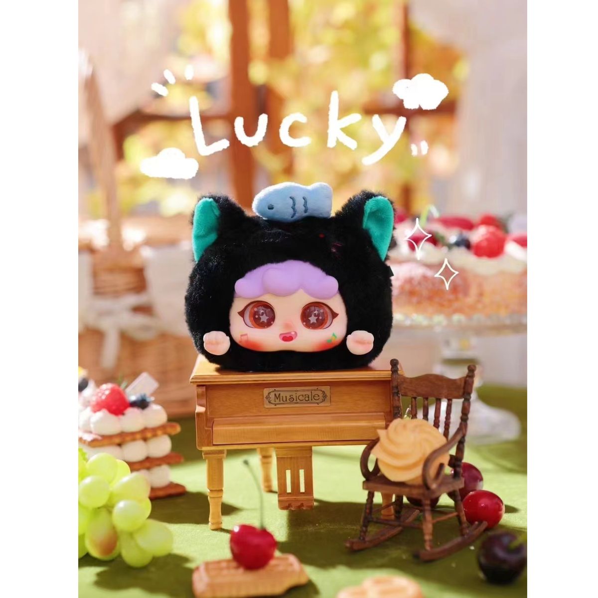 Migo Zipper Plush Toy Keychain QZ228-1 - Móc khóa nhồi bông Blind Box - Plush Toy