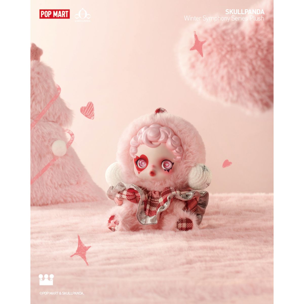 Skullpanda Winter Symphony Series Plush Keychain - Móc khóa gấu bông Blind Box - POP MART