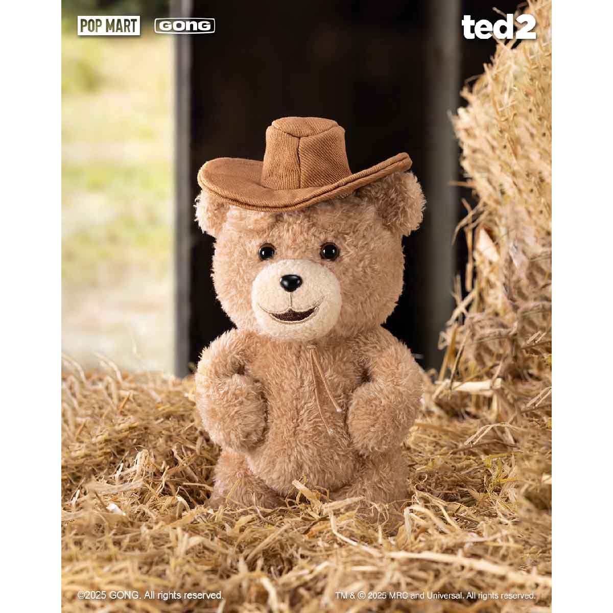 Ted2 Teddy Bear Action Plush Pendant - Móc khóa gấu bông Blind Box - POP MART