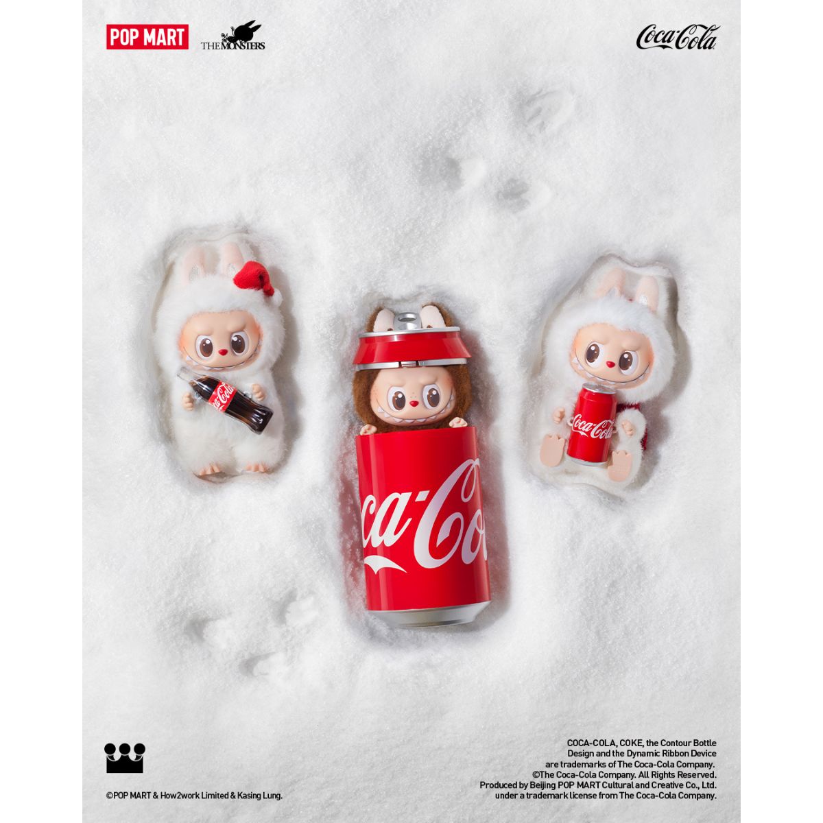 The Monsters Coca-Cola Series Keychain-Vinyl Face - Móc khóa Blind Box Labubu - POP MART