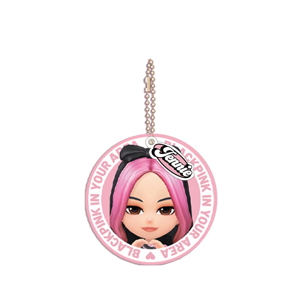 Decorative Keychain With Mirror BPTG - JENNIE BLACKPINK THE GAME - Móc khóa kèm gương - BLACKPINK THE GAME - Hình ảnh chi tiết 2