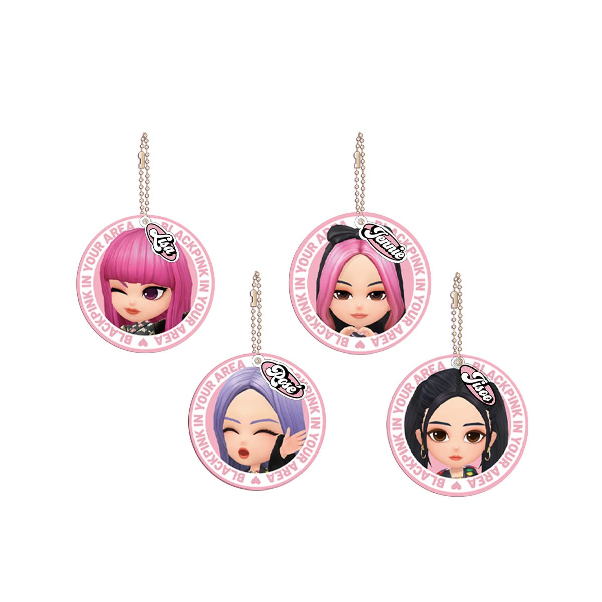 Decorative Keychain with Mirror BPTG - LISA BLACKPINK THE GAME BPTG-2403027 - Móc khóa trang trí kèm gương - Hình ảnh sản phẩm