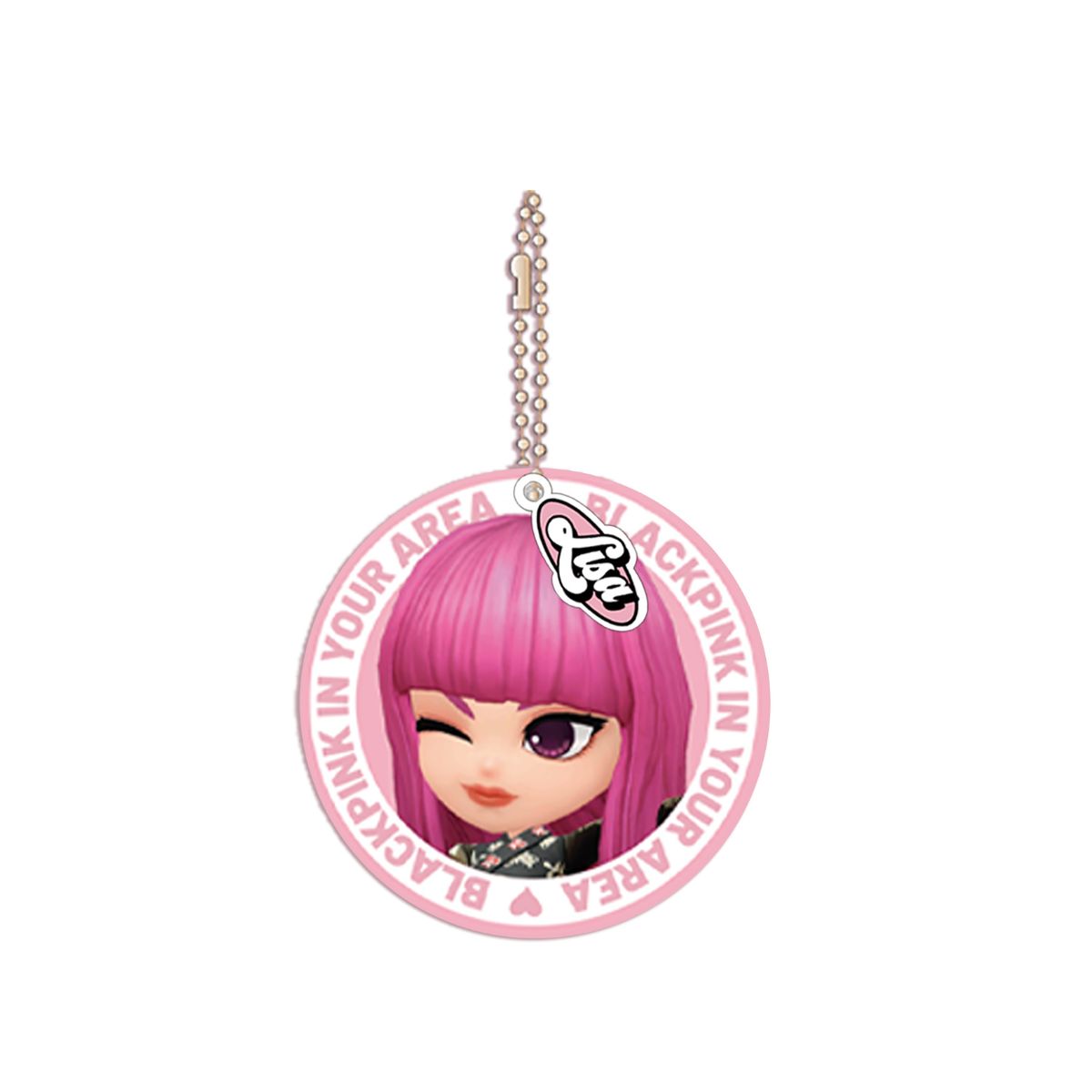 Decorative Keychain with Mirror BPTG - LISA BLACKPINK THE GAME BPTG-2403027 - Móc khóa trang trí kèm gương - Hình ảnh chi tiết 2