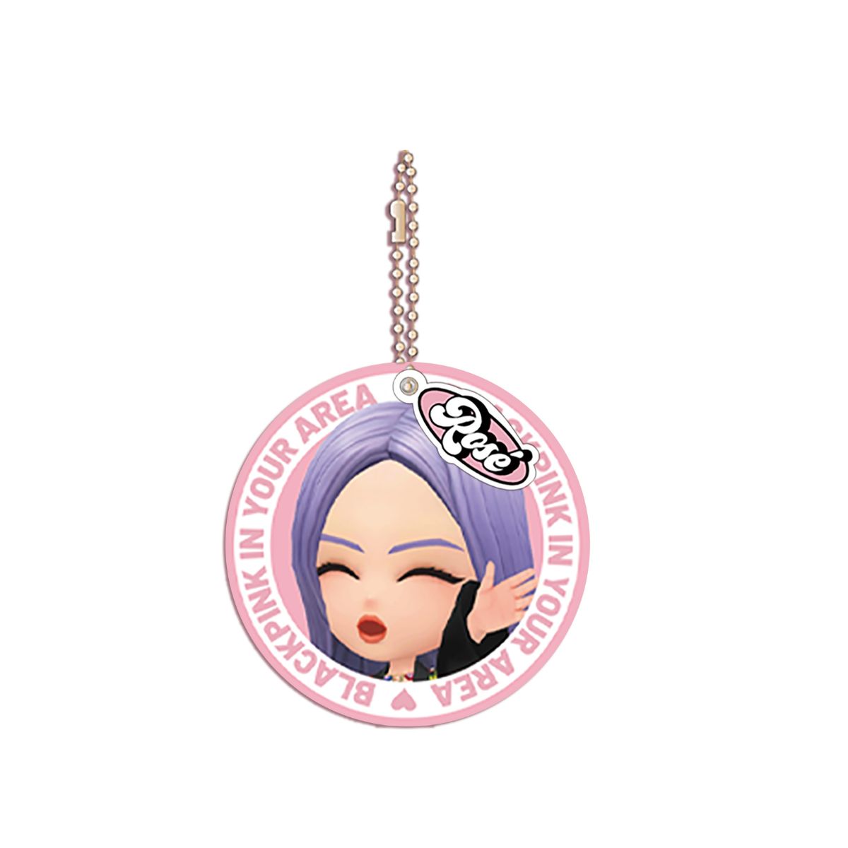 Decorative Keychain With Mirror BPTG - ROSÉ - Móc khóa trang trí kèm gương - BLACKPINK THE GAME BPTG-2403025 - Hình ảnh chi tiết 2
